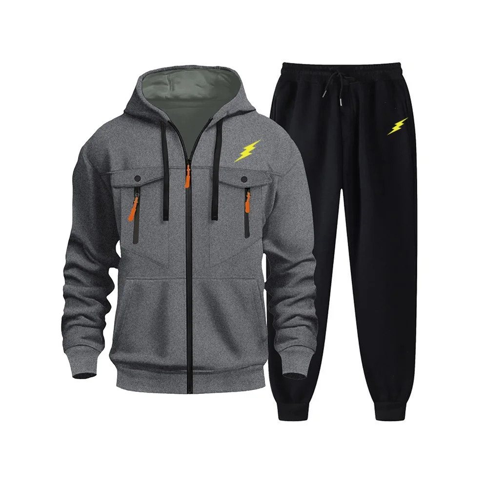 High Quality Mens Tracksuit Casual Jogging Men Versatile Sweatshirts Sweat Pants Fashion Comfort Daily Sports Simple Hoodie Set 250731