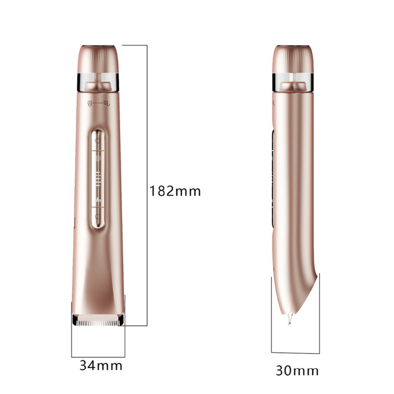 Double Head Electric Shaver Bikini Trimmer for Woman Cordless Replaceable Lady Shaver Body Groomer for Women