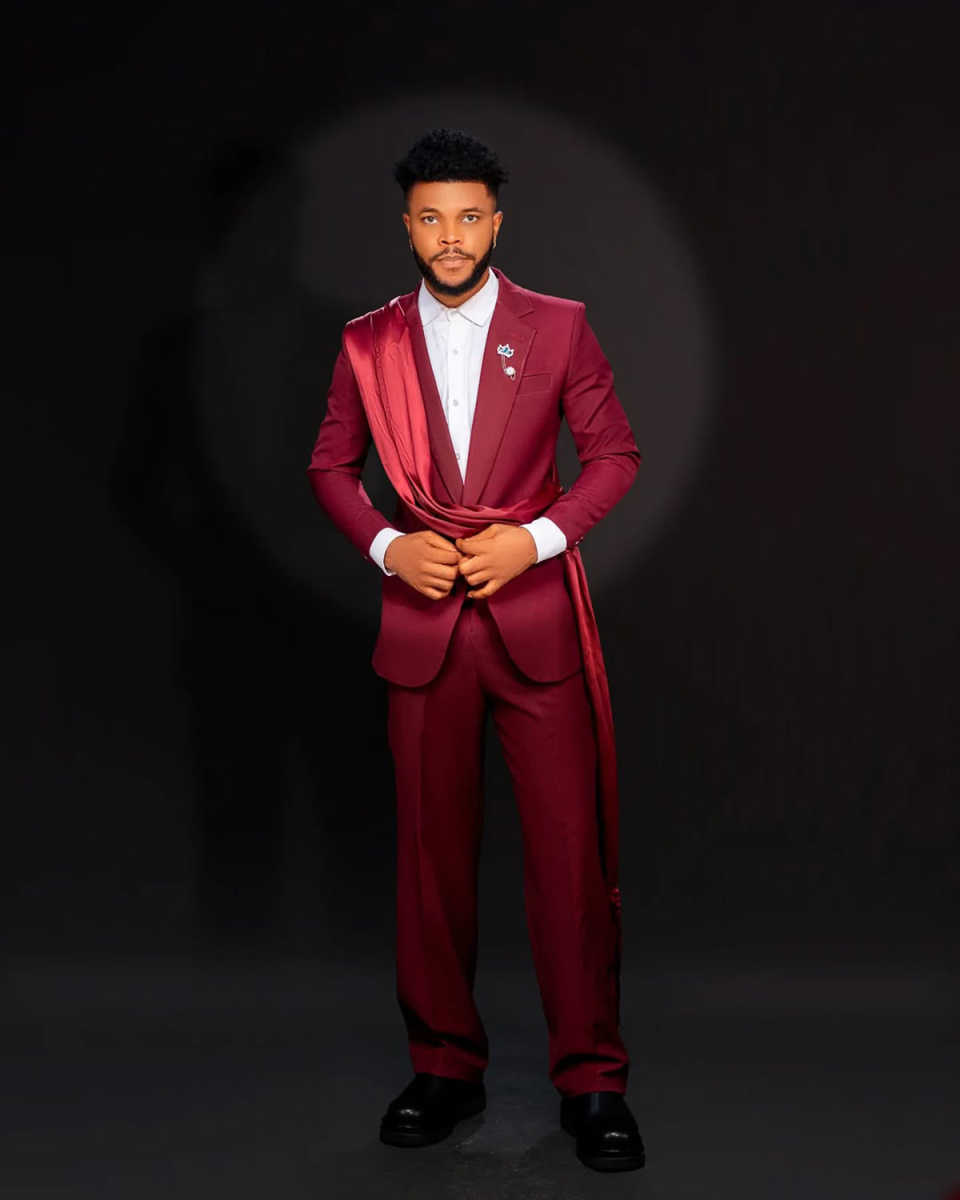 Fashion Men Suits Customized 2 Pieces Notched Lapel Long Ribbon Tuxedos One Button Groom Wedding Sets Classic Fit Evening Party Wear