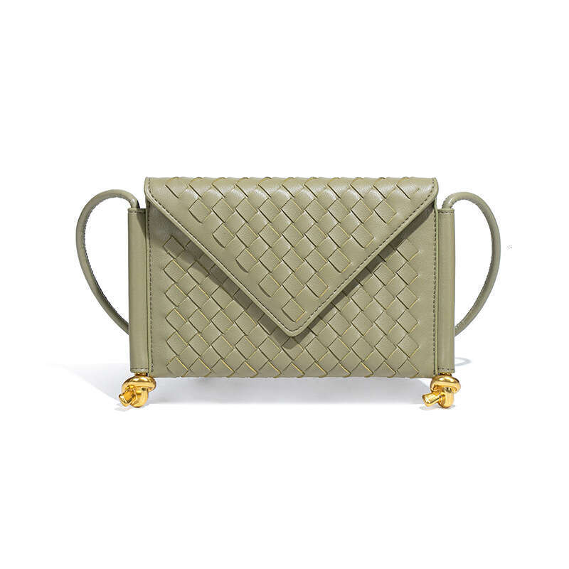 New Women 2025 Street Fashion Trend Woven Envelope Single Shoulder Crossbody Flap Phone Bag
