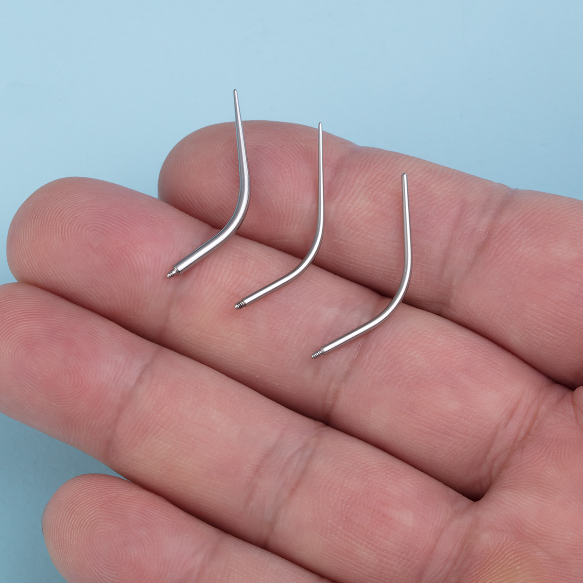 Bending rod puncture guide rod stainless steel connecting rod human puncture jewelry ear bone ring wholesale