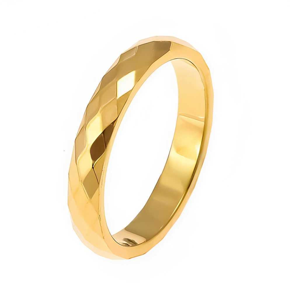 New Fashion Minimalist Thin Rings for Women Pattern Stainless Steel Round Finger Jewelry in Gold and Silver Colors Female Gifts 3mm y250730