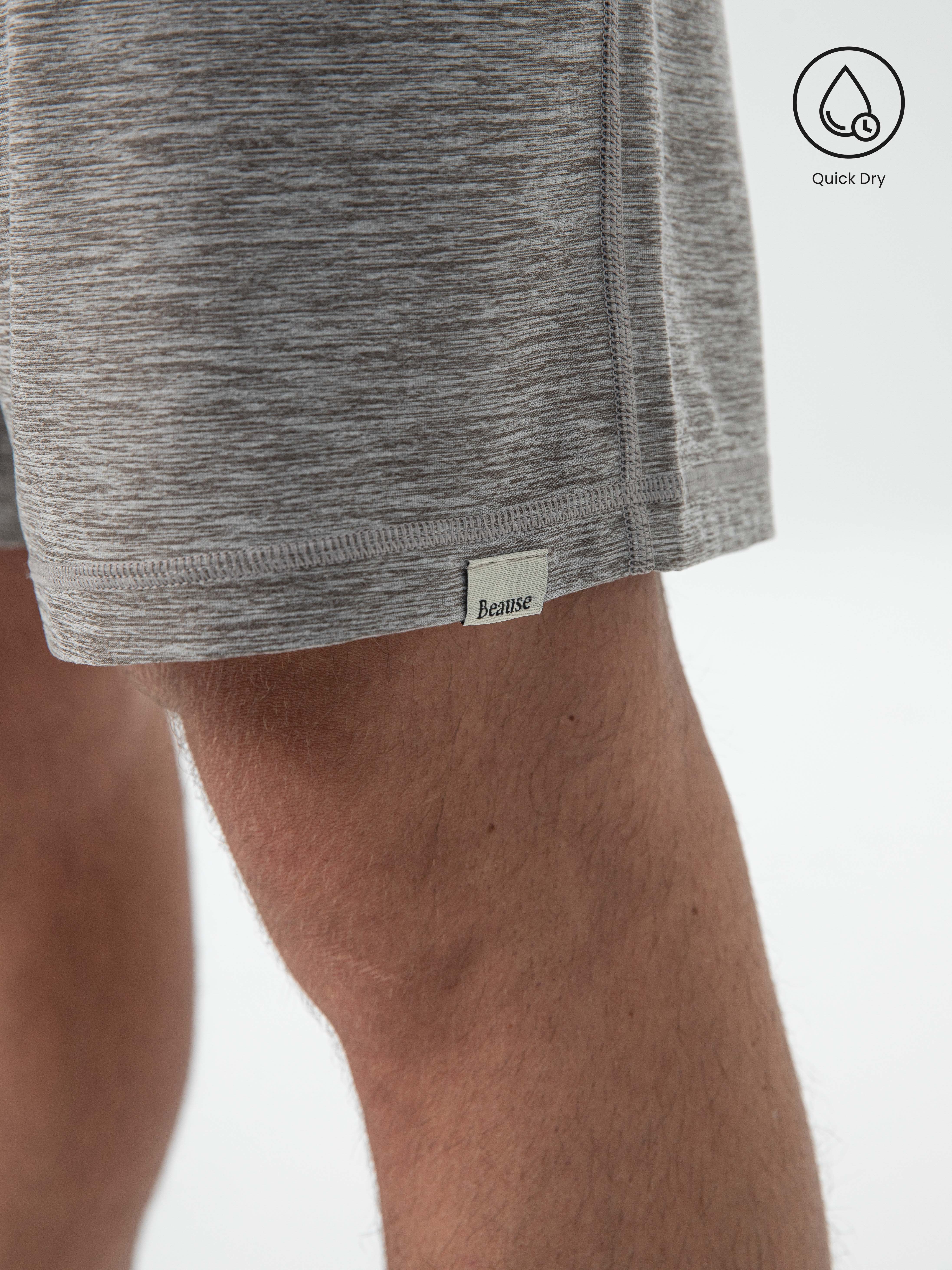 Breathable Gray Men's Linen Shorts for Comfortable Summer Outfits