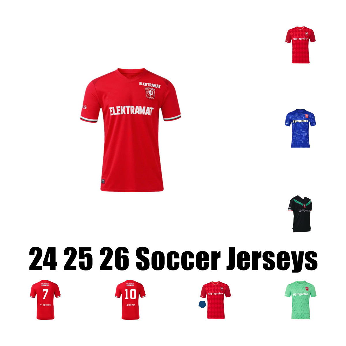 2025 2026 FC Twente Enschede Soccer Jerseys Menig Lamprou camisetas de futbol 25 26 Dosterwolde Roemeratoe Home Away men and kids Danilo Cerny Lukoki Football Shirts