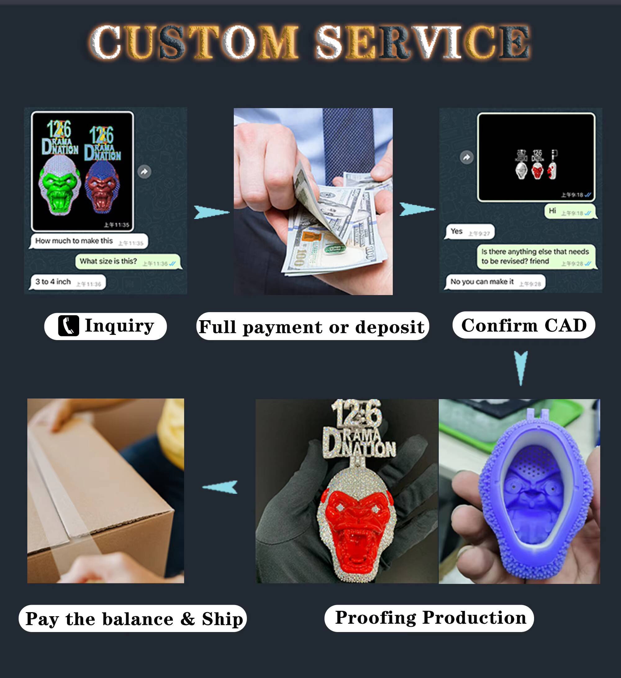 Hiphop Jewelry 3 Rows Moissanite Eternity Band 3.5mm Big Stones Iced Out 925 Sterling Silver Moissanite Engagement Ring Men