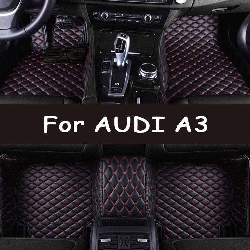 For A3 Hatchback/Sportback 2013 2014 2015 2016 2017 2018 Car floor mats Custom foot Pads automobile carpet cover interior