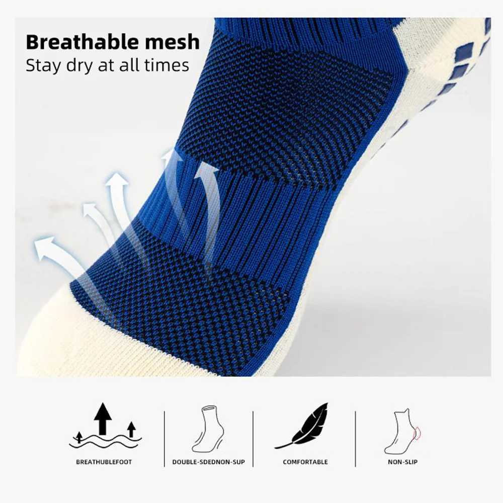Anti-slip Socks Running Training Sock Non-slip Basketball Wear-resistant Cycling Sports Shock Absorption Friction Strip Socks Z250731