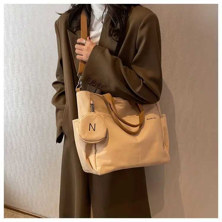 Waterproof Messenger Bag Women Preppy Student Satchels Nylon Shoulder Bag Y250730