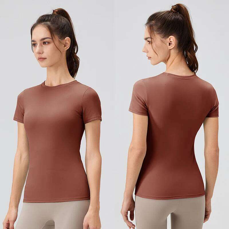 2024 Sports Shirt Tight Yoga top Quick Dry Gym Top Outdoor Short Sleeve Running Sportswear Women T-shirts