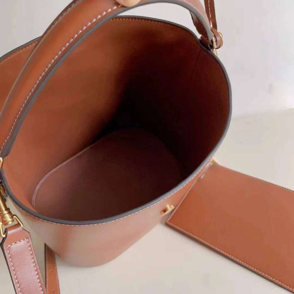 New Female Handbag Designer Bucket Calfskin One-Shoulder Cross Body Fashion Women's Large Capacity Tote Bag