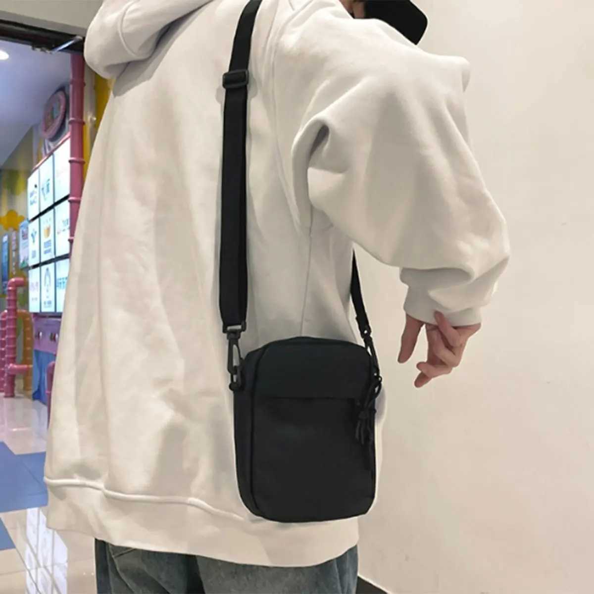 Sen small body bag ins fashion shoulder bag sports leisure small backpack female simple crossbody bag a suit Y250730