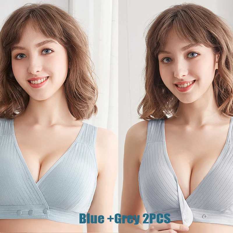 1-2PCS Womens Summer Cotton Thin Clustering Non-Sagging Front-Buckle Bra Comfortable Traceless Vest-Style Womens Underwear Z250730