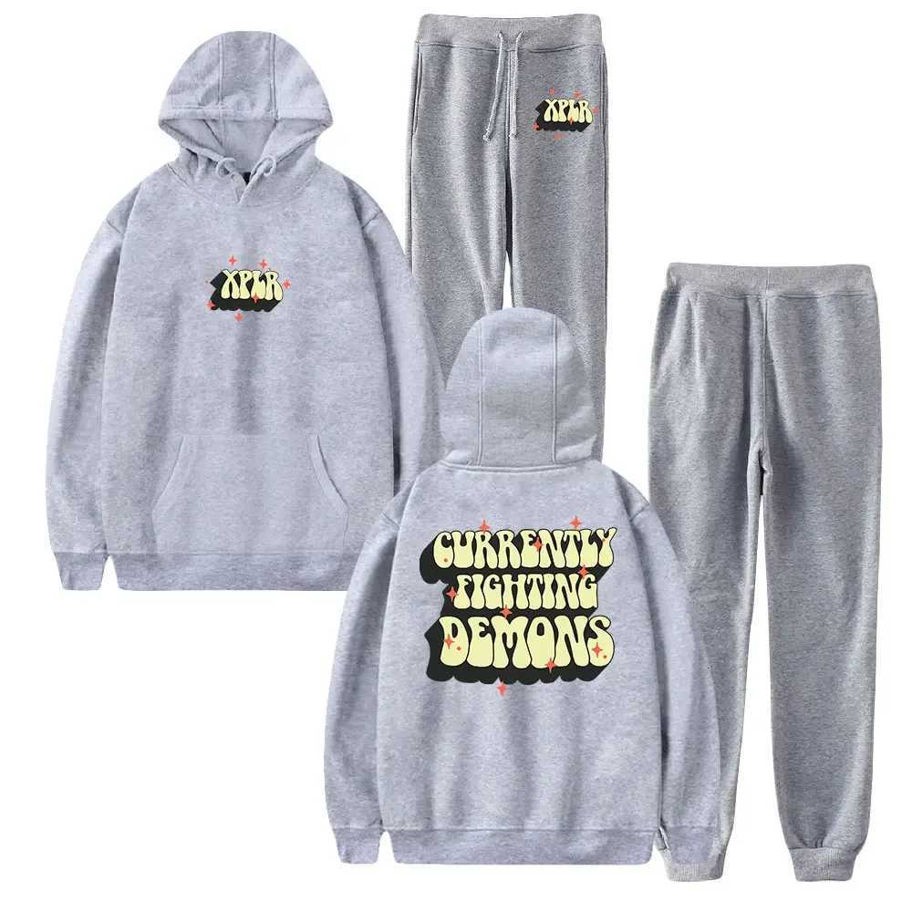 XPLR Sam and Colby Merch mens and womens hooded sweatshirts a two-piece set consisting of hooded sweatshirts and sweatpants XJ250731