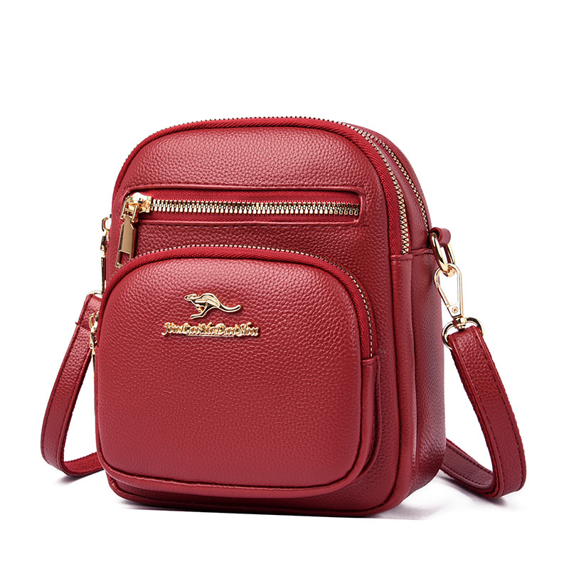 2025 Summer New Women's Bag Soft Leather Diagonal Cross Bag New Light Luxury Style Women's Shoulder Bag Fashion Women's Diagonal Cross 