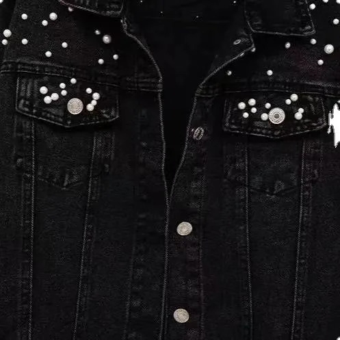 Denim Coat Women Turn Down Collar Single Breasted Full Sleeve Jackets Loose Casual Regular Short Jacket 250730