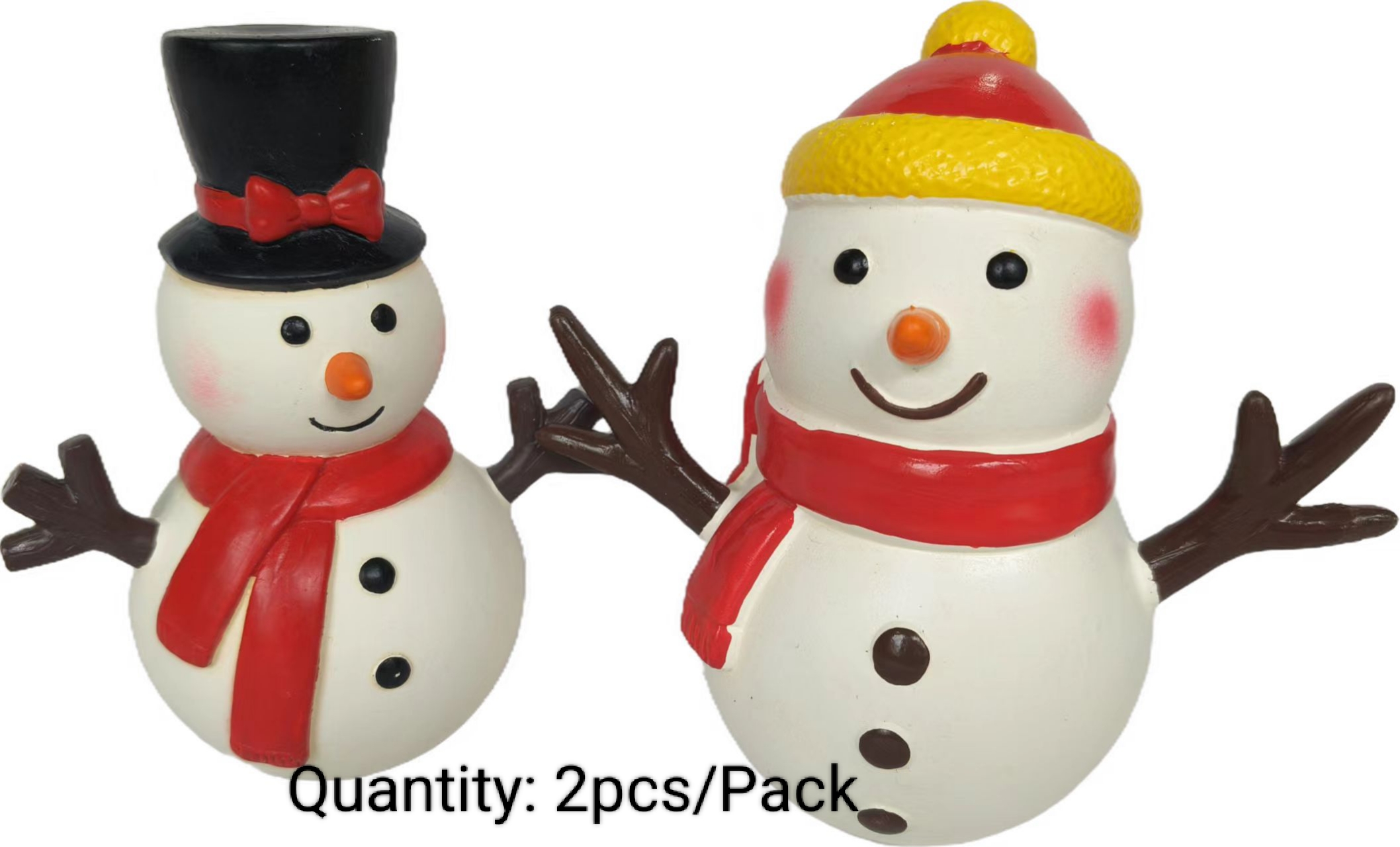 Christmas Snowman Sceaming Pet Toy Squeaky Latex Rubber Chewy interactive Puppy Dog Toys 2pcs/Pack