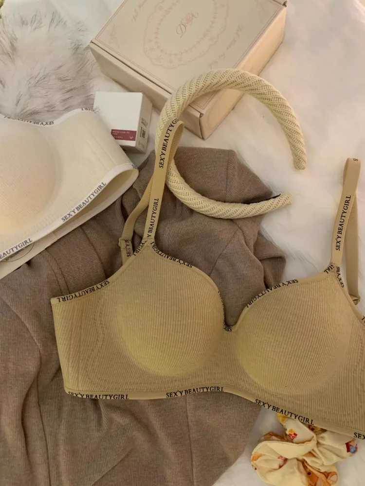 Yuqi AA Cup Push-Up Bra Padded Round-Cup Anti-Sag Side-Support Womens Small Chest Underwear Comfort Fit Padded Round-Cup Z250730