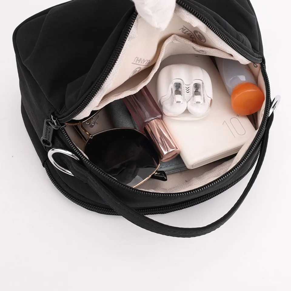 Solid Color Nylon Shoulder Crossbody Bags for Women Mother Handbag Waterproof Small Tote Bags for Outdoor Travel Daily Use G250729
