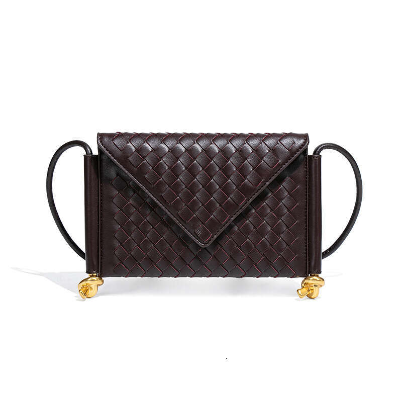 New Women 2025 Street Fashion Trend Woven Envelope Single Shoulder Crossbody Flap Phone Bag