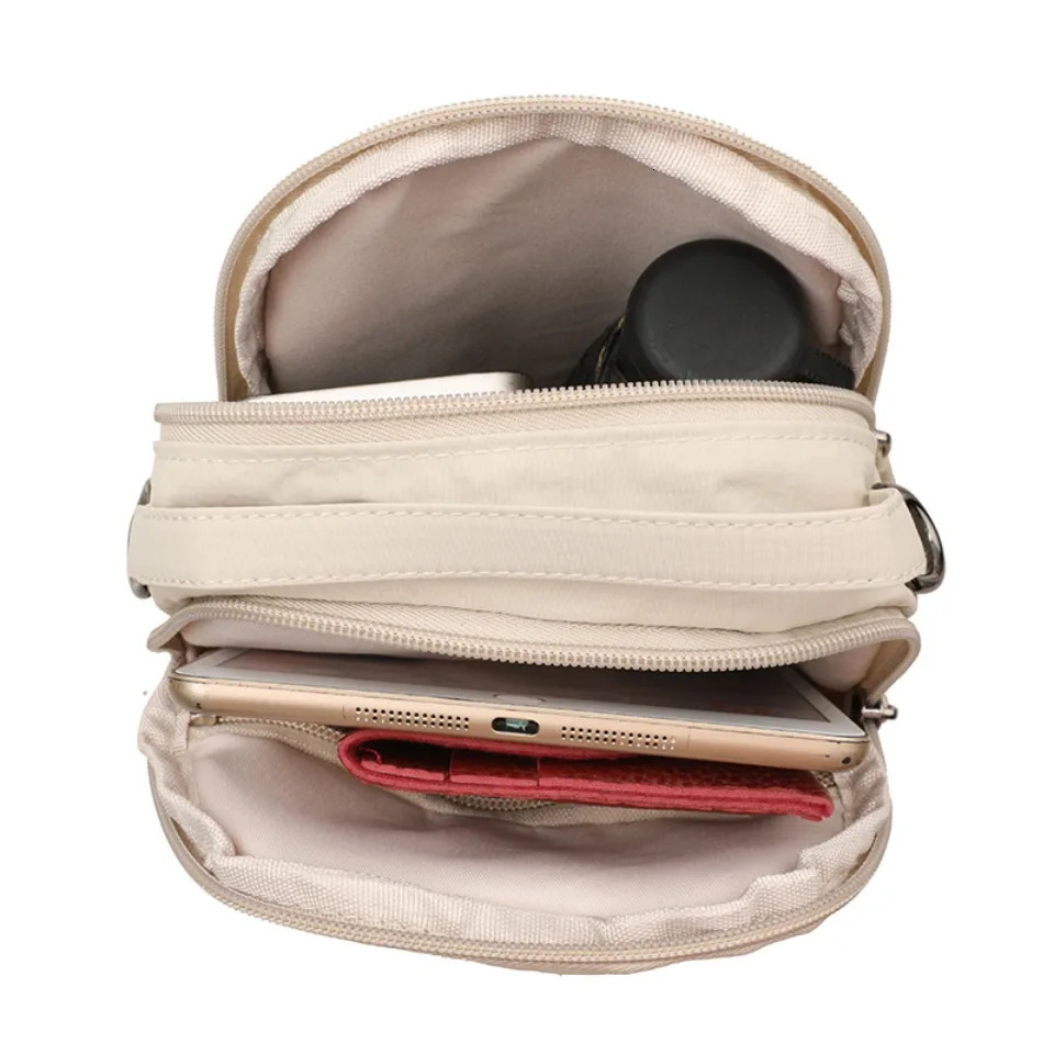 MultiLayer Shoulder Crossbody Bag for Women Solid Color MultiPocket Versatile Commuting Travel Shopping Mothers Gift Sac 250725