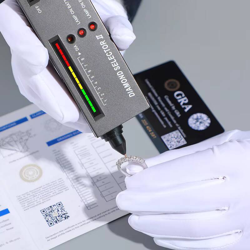 Silver S925 2mm Round Brilliant Cut Moissanite Stone Wedding Eternity Band Ring Ready to Ship Engagement Ring Women Jewelry