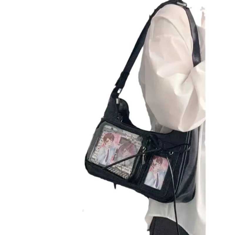 Y2k Japanese Harajuku Shoulder Bag Womens Transparent Ita Bag School Crossbody Bags for Women Female Designer Handbags Y250730