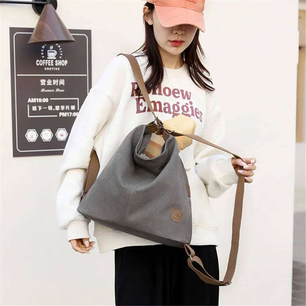 Multifunctional Fashion Women's Backpack High Quality Canvas Female Shoulder Bag Designer Ladies Tote Bags Mochilas Mujer