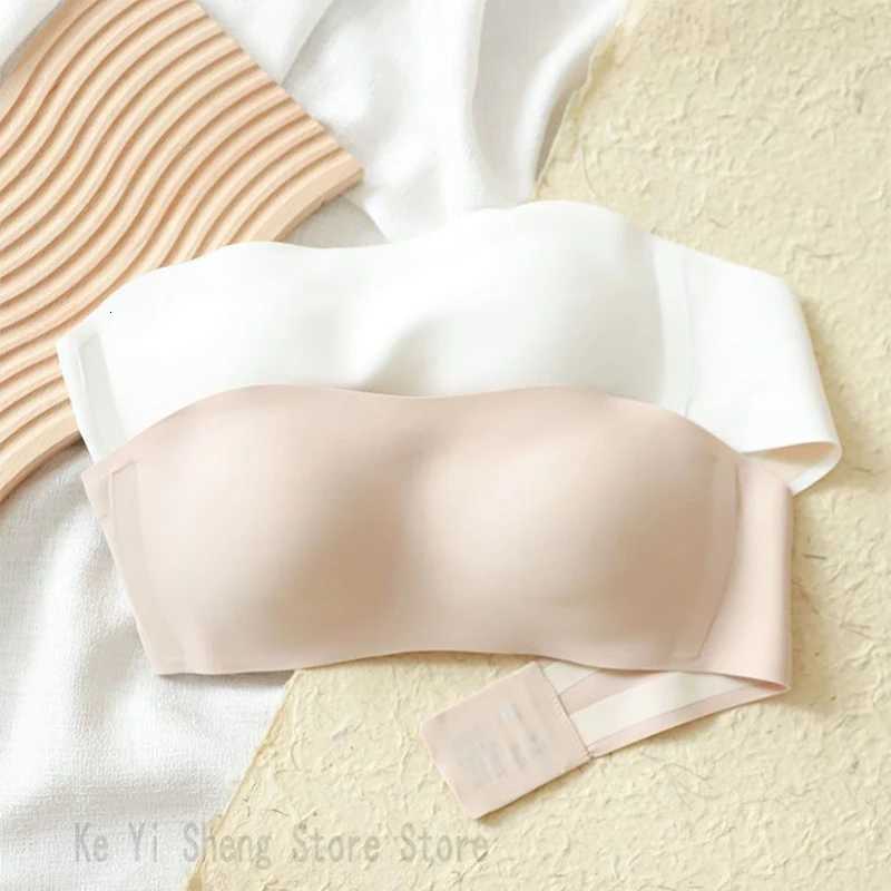 Strapless Womens No-Scar No-Steel Rims Top Support Close-Fitting Bra Small Breasts Make Larger Detachable Shoulder Straps Z250730