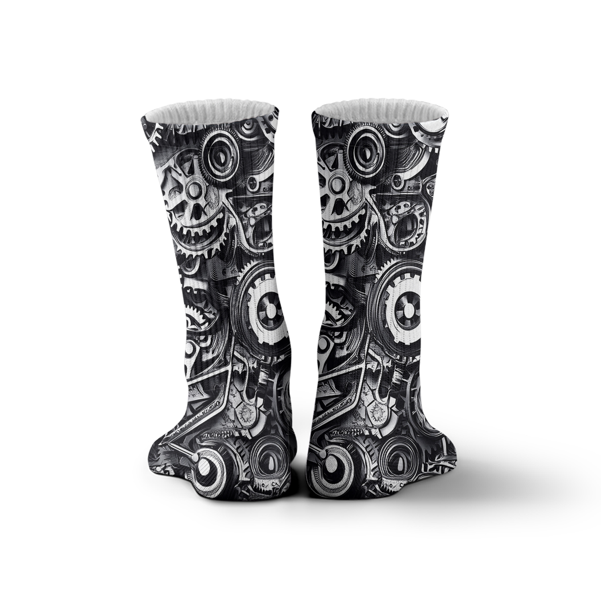 Steampunk Gear Design Unisex Tube Designer Socks C129