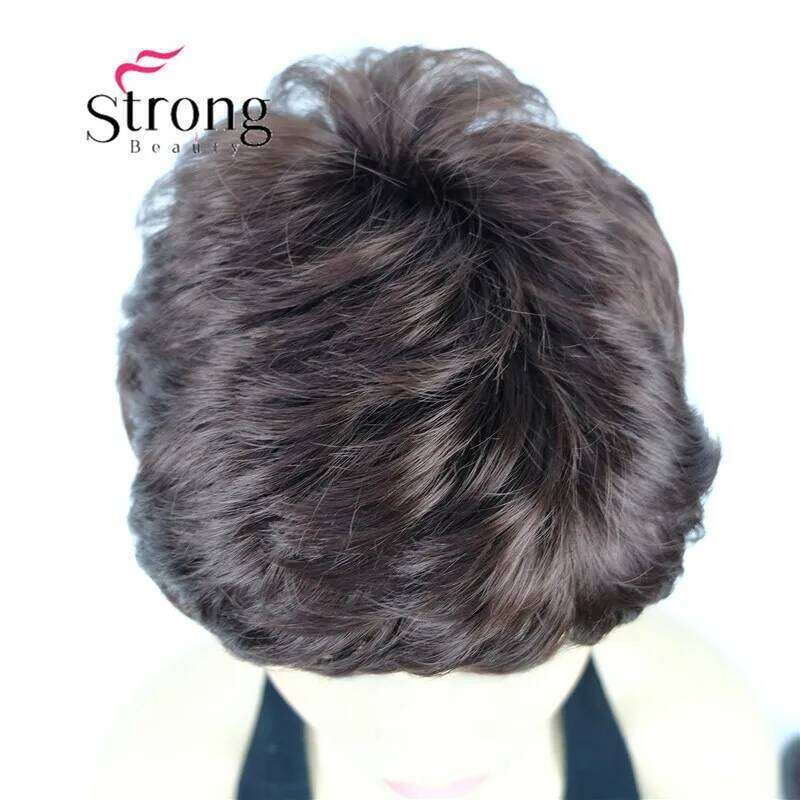 StrongBeauty Short Cute Brown Auburn Straight synthetic Women's Wig for Everyday COLOUR CHOICES