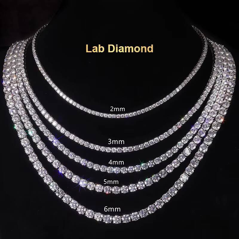 Round Shape Wedding Engagement Lab Grown Diamonds Womens Diamond Wedding Jewelry Necklaces