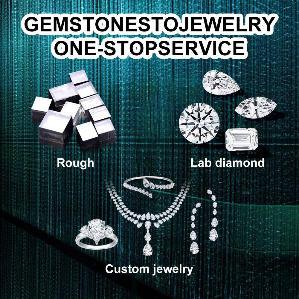 Custom Jewelry Engagement Wedding 18k White Gold Oval 1CT 1.5CT 2CT 3CT IGI Lab Grown Diamond Ring