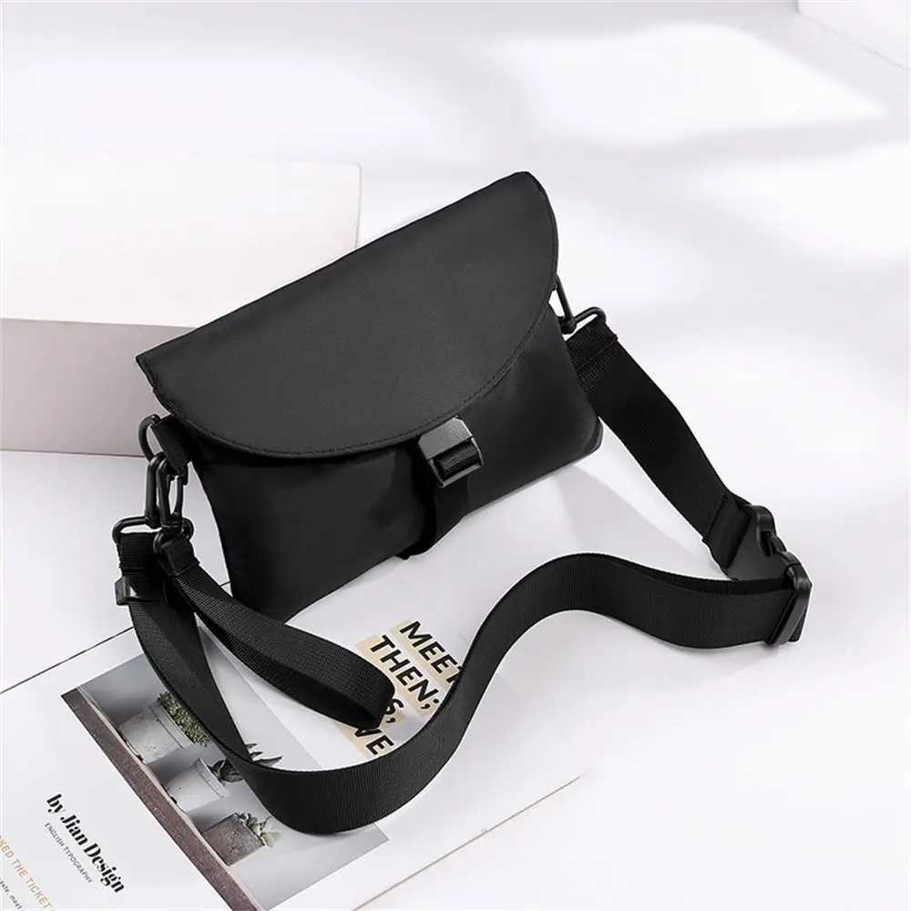 Men Nylon Chest Pack Cellphone Pouch Outdoor Sports Cross-body Bag Casual Running Cycling Sling Bag Y250730