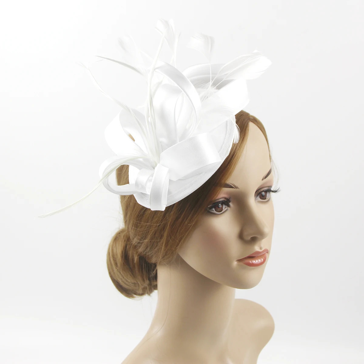Celebrity Feather Fascinator HatHalloween Christmas Cocktail Tea Party Headwear for Women Ladies 250729