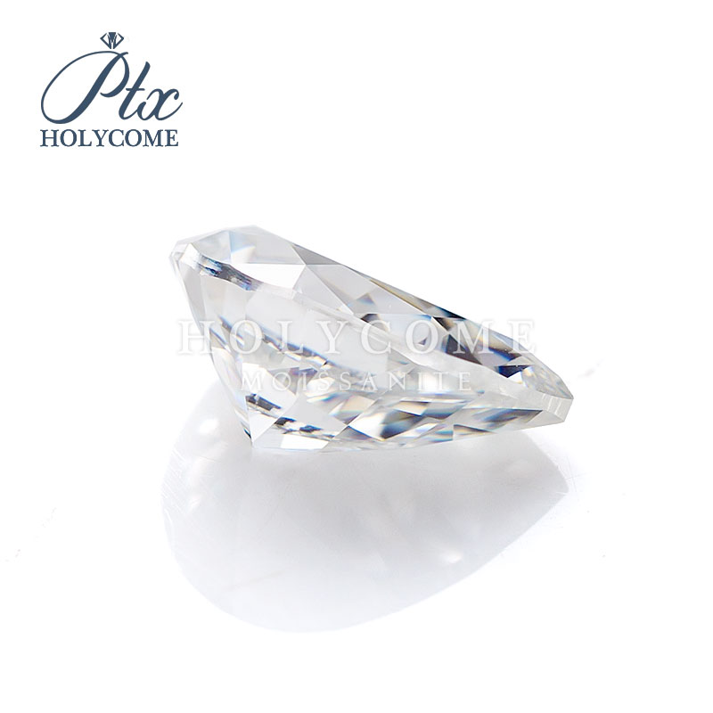 Highest Grade Moissanite Stone Full Size White D Color VVS1 Pear Cut Top Quality Charms Women Jewelry Making Materials with GRA Certificate