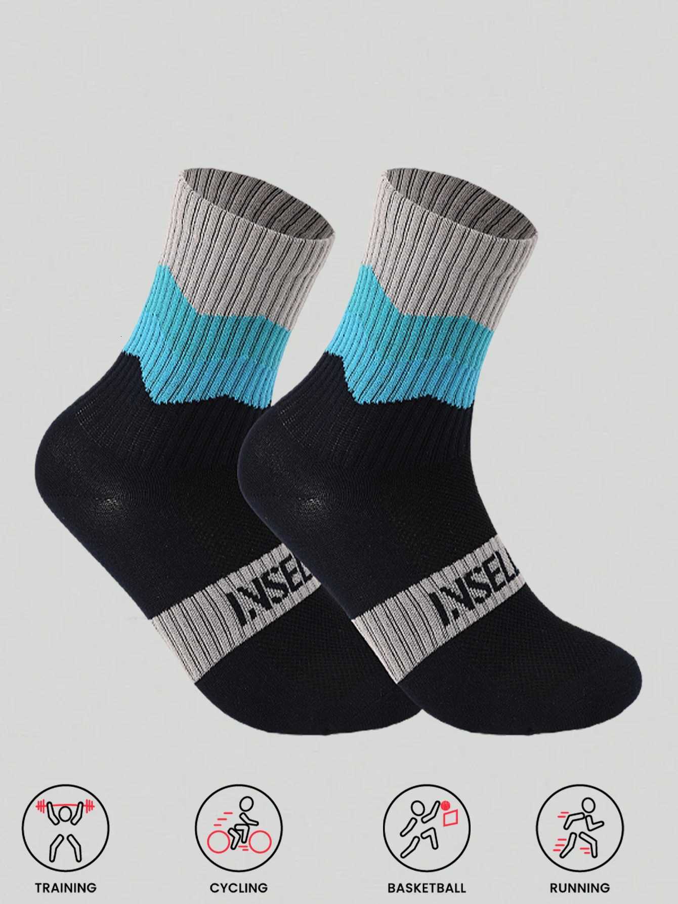 2pairs Professional Cycling Socks Breathable Road Bicycle Socks for Men and Women Outdoor Sports Racing and Compression Cycling for Women Z250731