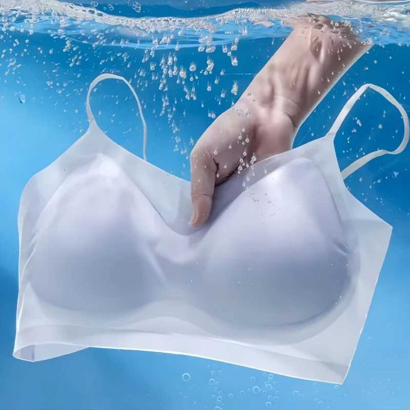 Women Push-Up Bra Summer Cool Bras Non-Wire Underwear Breathable Small Cup Lingerie Comfort Thin Shoulder Straps Bra Top M-4XL Z250730