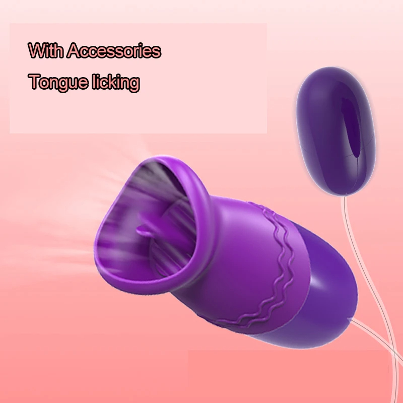 USB Adult Toy Mini Double-Headed Private Part Sex Toy with Strong Shock Tongue Licking Female Masturbator Panty Vibrator USB-T1833