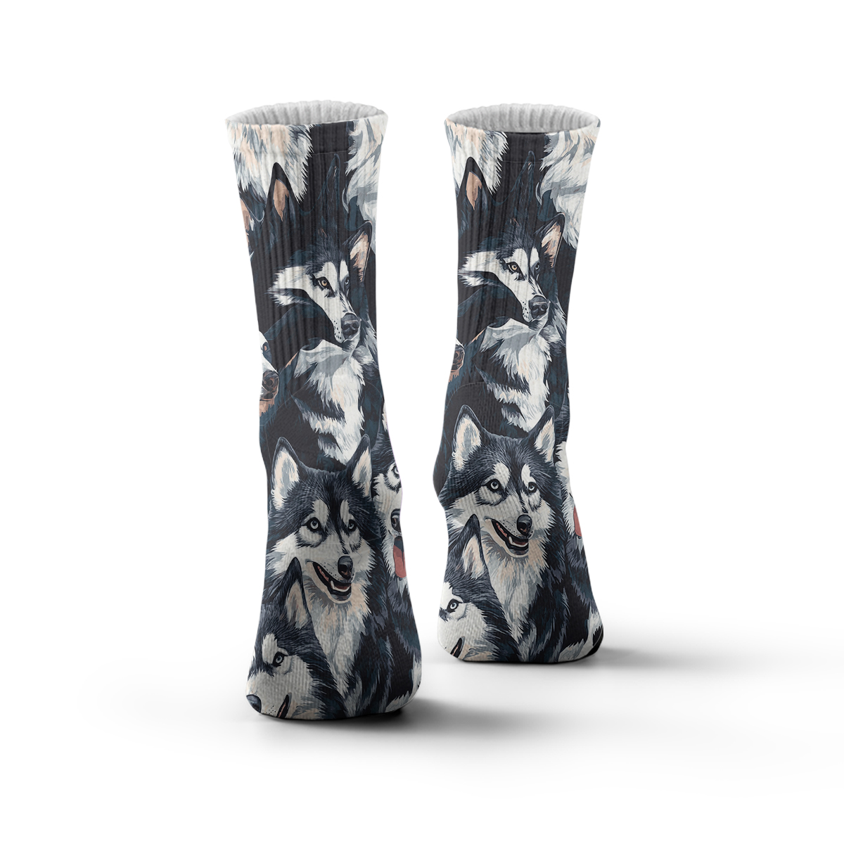 Alaskan Malamute Print Unisex Tube Designer Socks C133