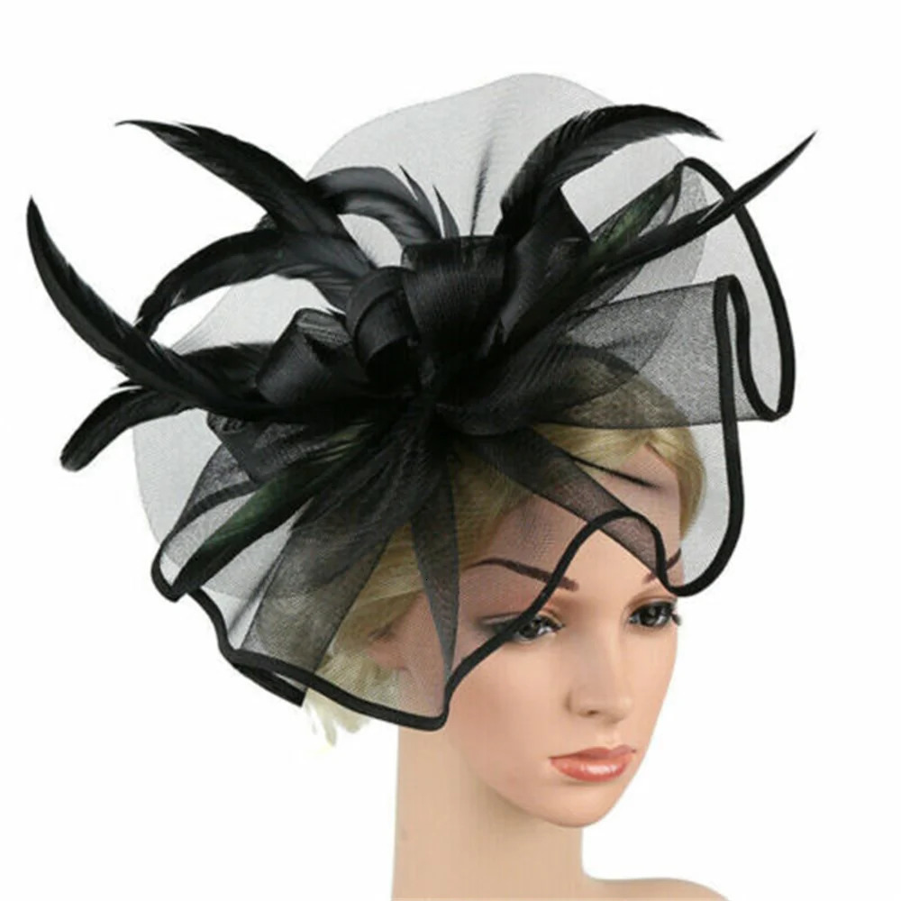 Womens Big Flower Fascinator Church Hat Royal Ascot Race Accessories Headbands Fascinator Bridal Tea Party 250729