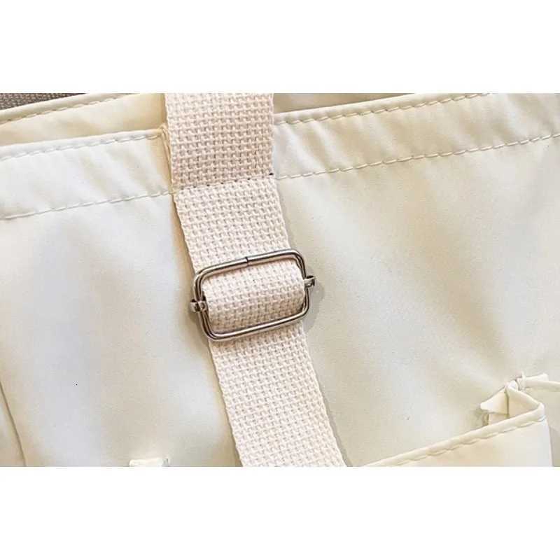 Waterproof nylon bag large capacity lightweight multi-functional womens bag one-shoulder crossbody bag student class tutor Y250730