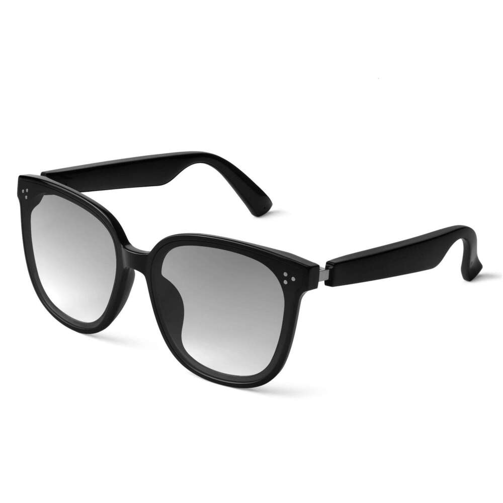 DHcollections Smart Bluetooth Glasses - Fast Charge, Open-Ear Audio, Blue Light Blocking, Prescription Compatible (Square Frame)