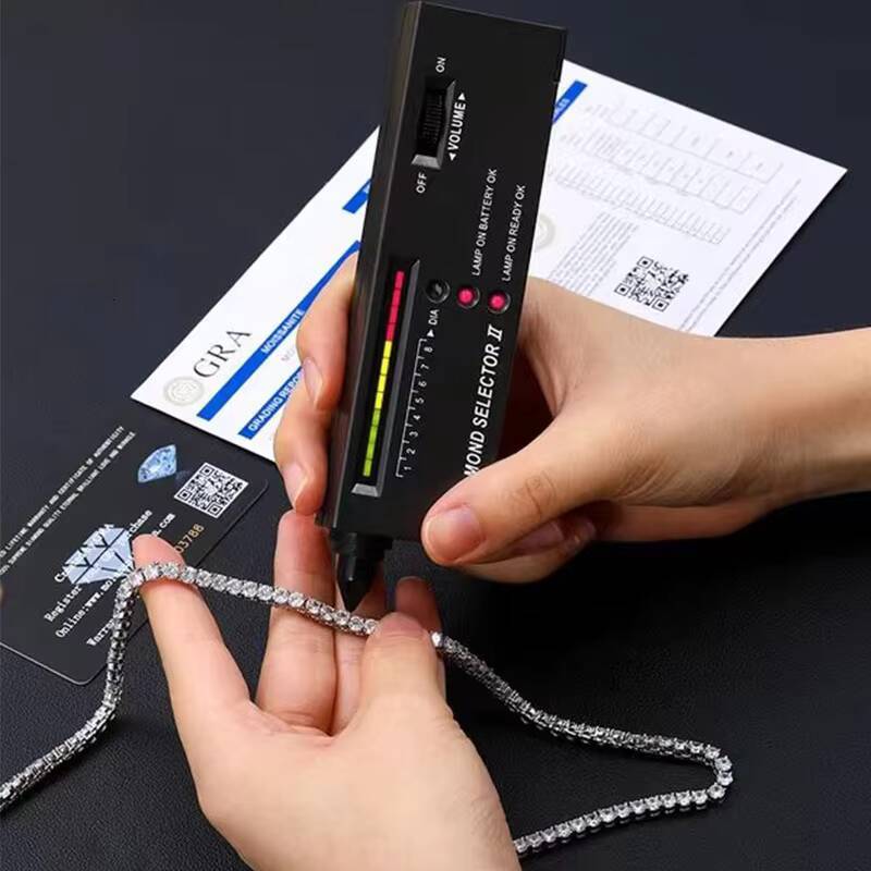 GRA Certified Silver Moissanite TennisChain Necklace with VVS Diamond 2mm-5mm Link Chain in D Color