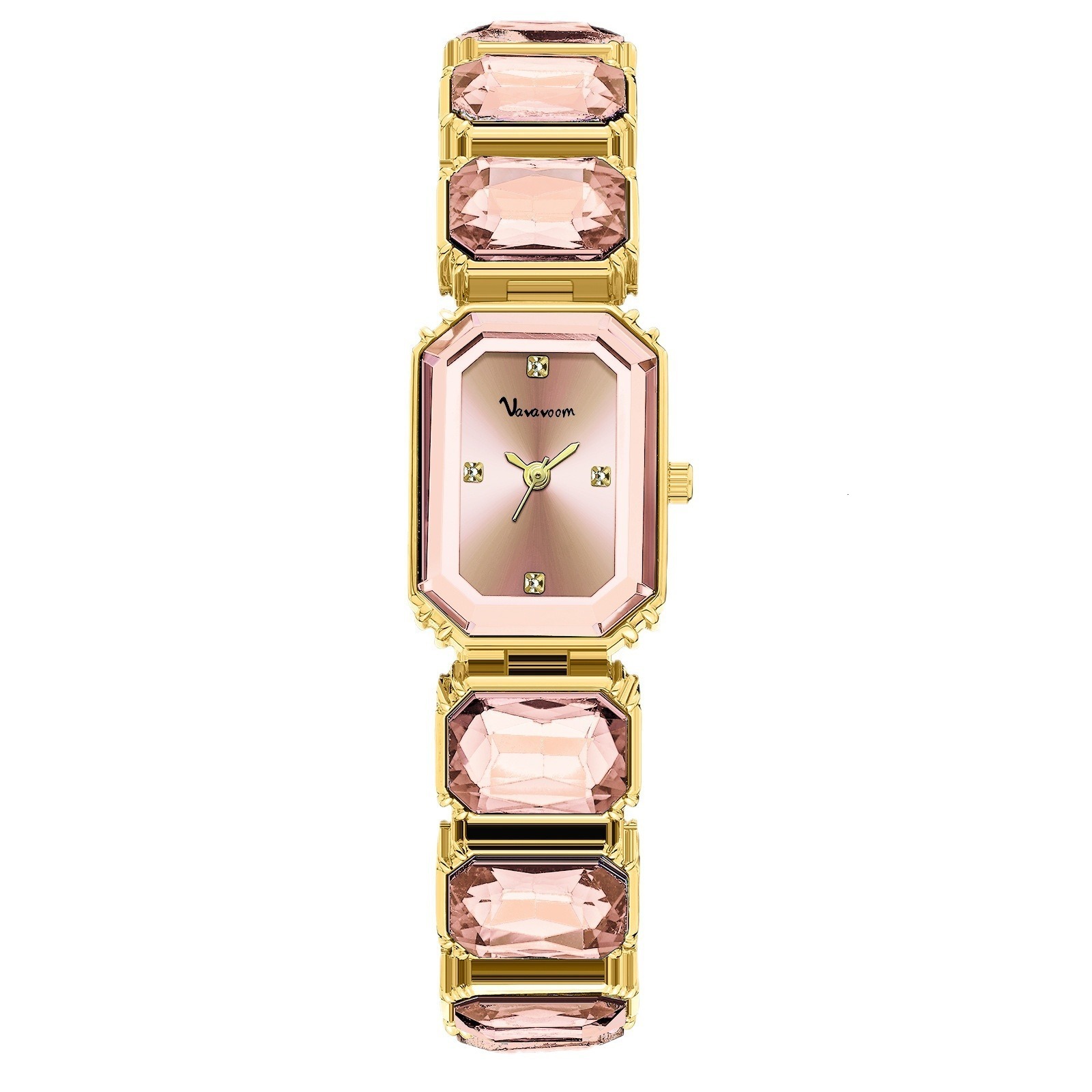 Diamond-encrusted Fashion Womens Watch Small Green Square Dial Quartz Watch Elegant Personality Wristwatch for Women 240911