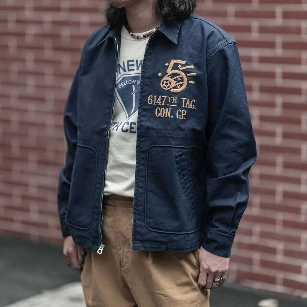 Designer Clothing 2025 Non Stock Korean War Mosquitoes Tour Jacket Retro Men's Embroidery Souvenir Tops