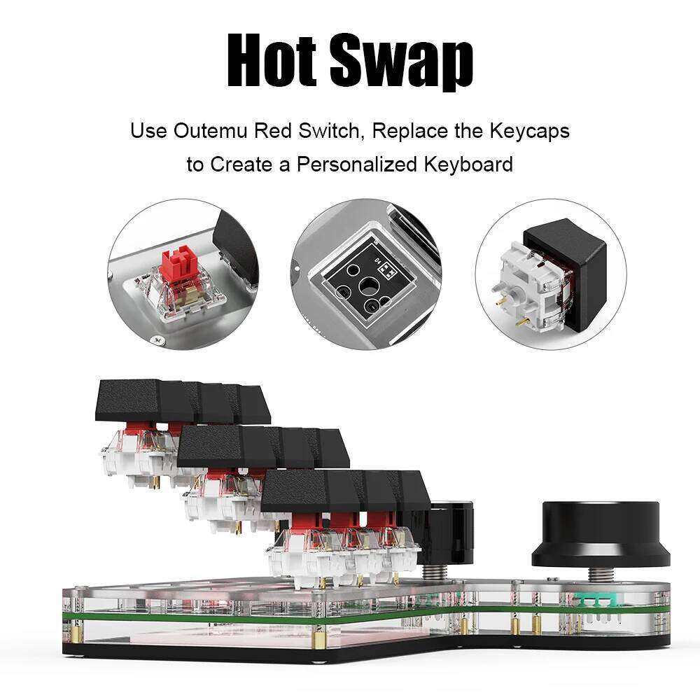 Designer Brand USB Volume Buttons Knob Programming Ro Games Hot Swap Mechanical Red Switch BT Keyboard