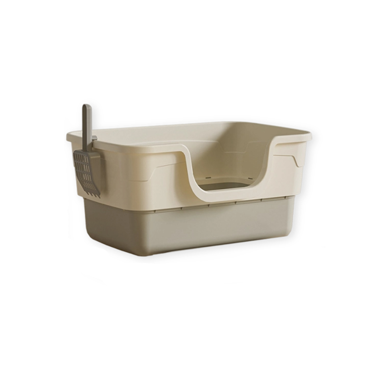 Source manufacturer provides wholesale cat litter box, oversized anti splash cat toilet, giant open fat cat litter box
