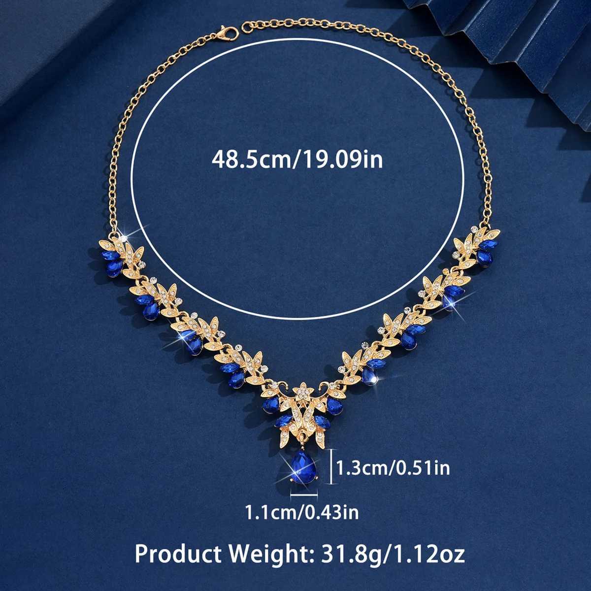1PC Womens Fashion Geometric Water Drop Pendant Necklace Jewelry Suitable for Date Party Festival Gift2168 Z250731 Z250910