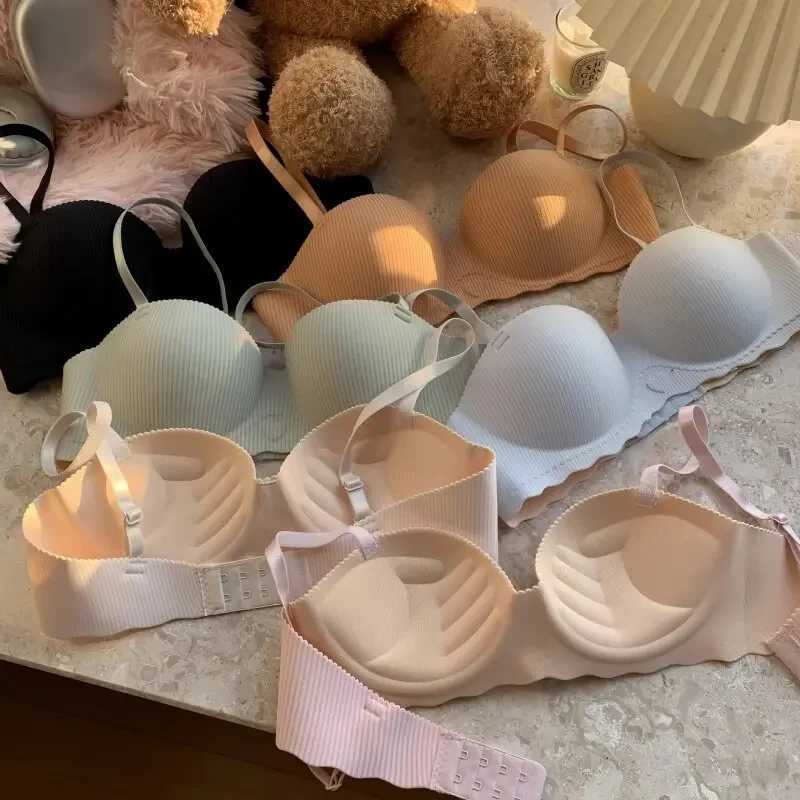 Women Push-Up Bra Seamless Underwear 1/2 Cup Fixed Bras Cute Heart Print Non-Wired No Rims S-XL Sexy Lingerie Brassiere Z250730