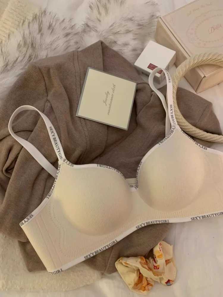 Yuqi AA Cup Push-Up Bra Padded Round-Cup Anti-Sag Side-Support Womens Small Chest Underwear Comfort Fit Padded Round-Cup Z250730